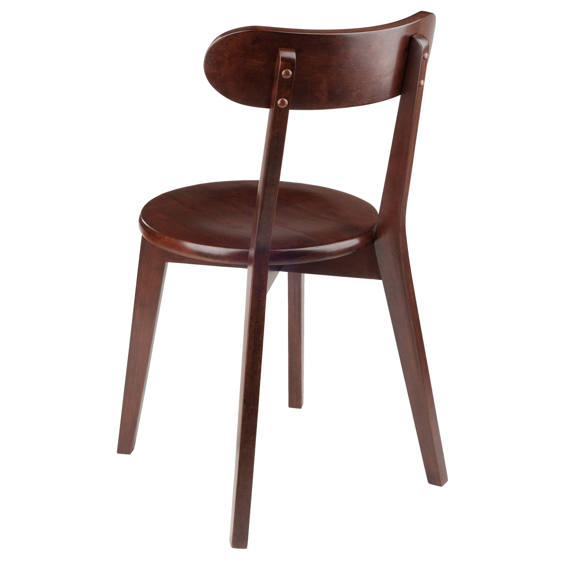Sofa & chair Sets | CasaFoyer Pauline Chairs - Set of 2 | Contemporary Diner Style | Solid Wood | Walnut Finish | Comfortable Curved Backrest | Assembly Required | 17.32 W x 18.96 D x 31.59 H | 220 lbs Seating Weight | casafoyer.myshopify.com