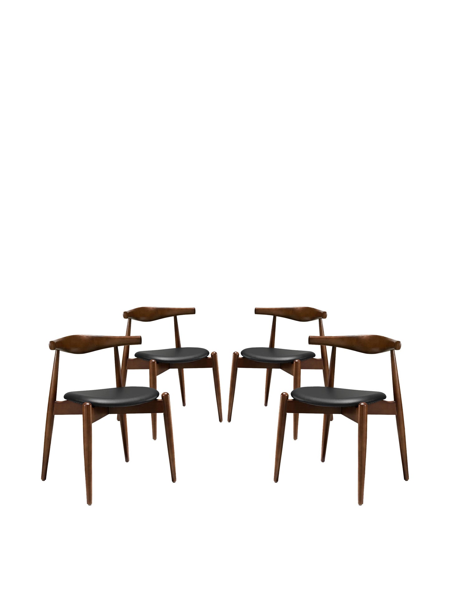 home office desk chairs | CasaFoyer Stalwart Dining Side Chair Set of 4 | Solid Beech Wood | Elegant Design | Comfortable Cushion | Durable Upholstery | casafoyer.myshopify.com