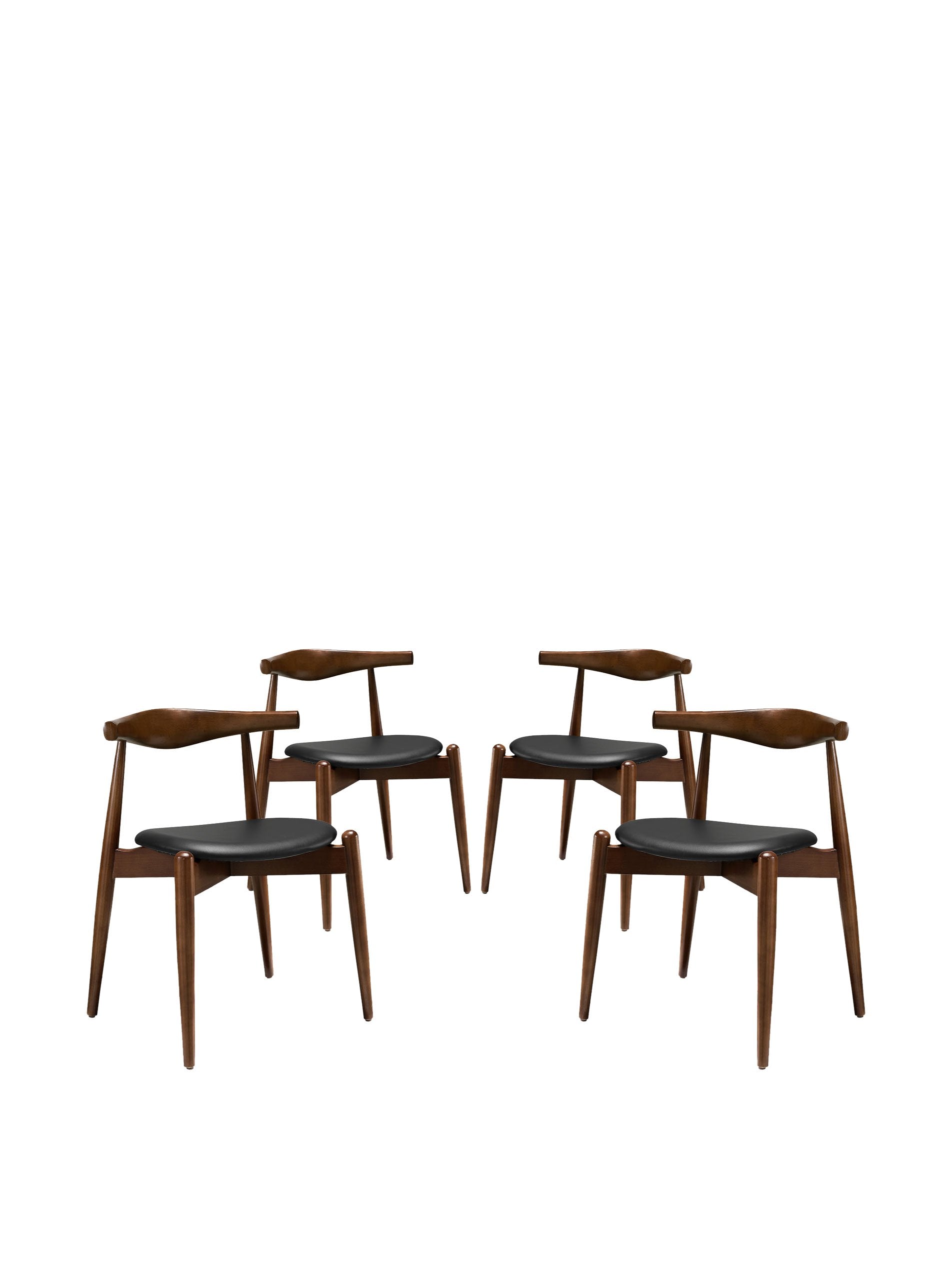 home office desk chairs | CasaFoyer Stalwart Dining Side Chair Set of 4 | Solid Beech Wood | Elegant Design | Comfortable Cushion | Durable Upholstery | casafoyer.myshopify.com