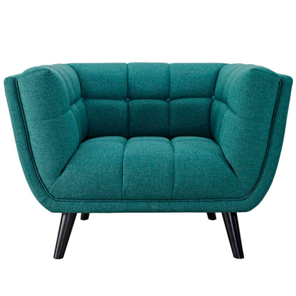 kitchen and dining room sets | CasaFoyer Bestow Collection | Wide Profile Armchair Set | Polyester Fabric Upholstery | Button Tufting | Black Wood Legs | Ideal for Mid-Century, Modern Farmhouse, Contemporary Decors | casafoyer.myshopify.com