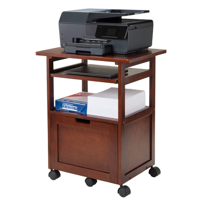 TABLE | Ergode Piper | Versatile Compact Work Cart/Storage Solution | Laptop Stand | Filing Cabinet | Shelf | Walnut Finish | casafoyer.myshopify.com
