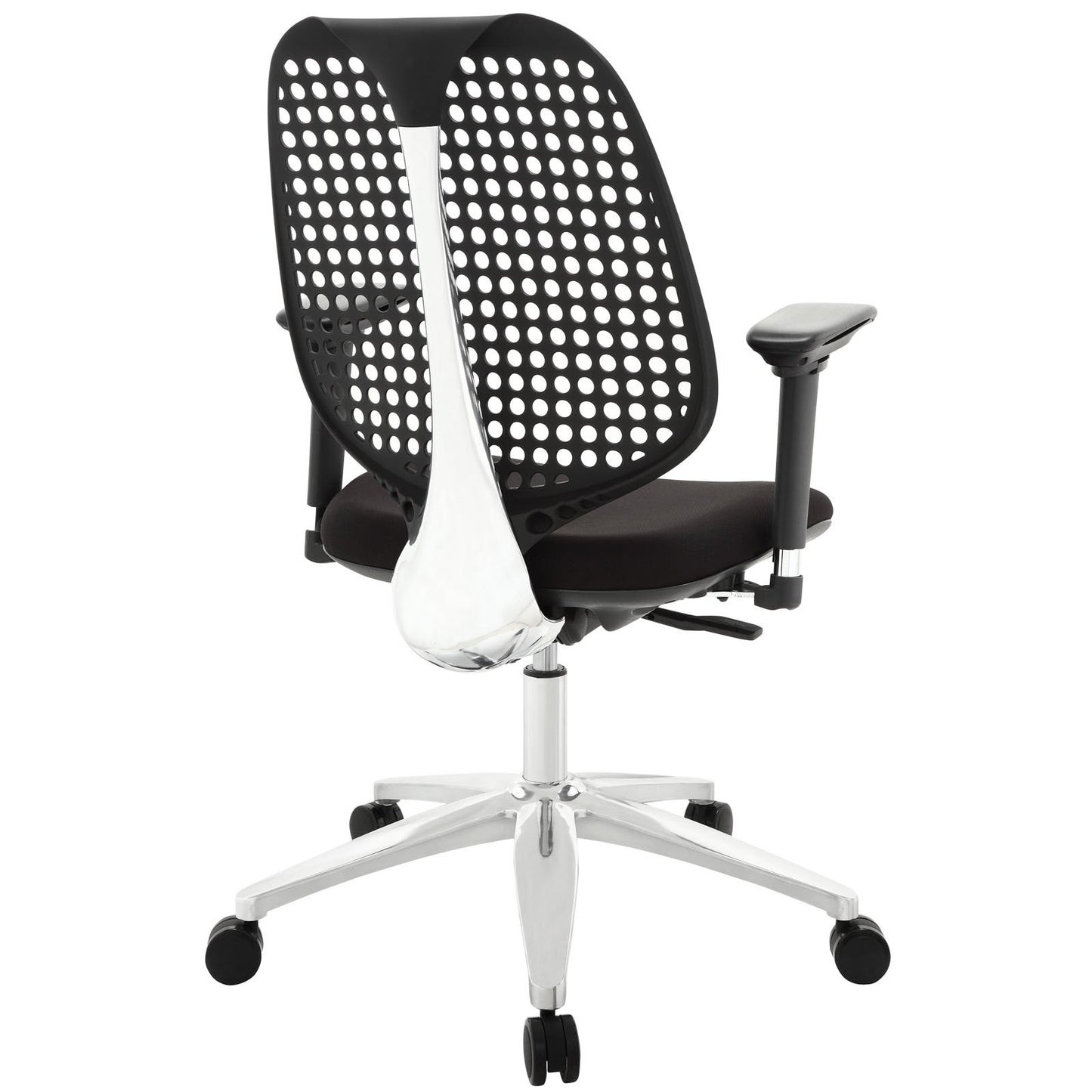 home office desk chairs | CasaFoyer Reverb Office Chair | Ergonomic Design | Adjustable Height, Tilt & Armrests | Stylish & Comfortable | Aluminum Base | Black | casafoyer.myshopify.com