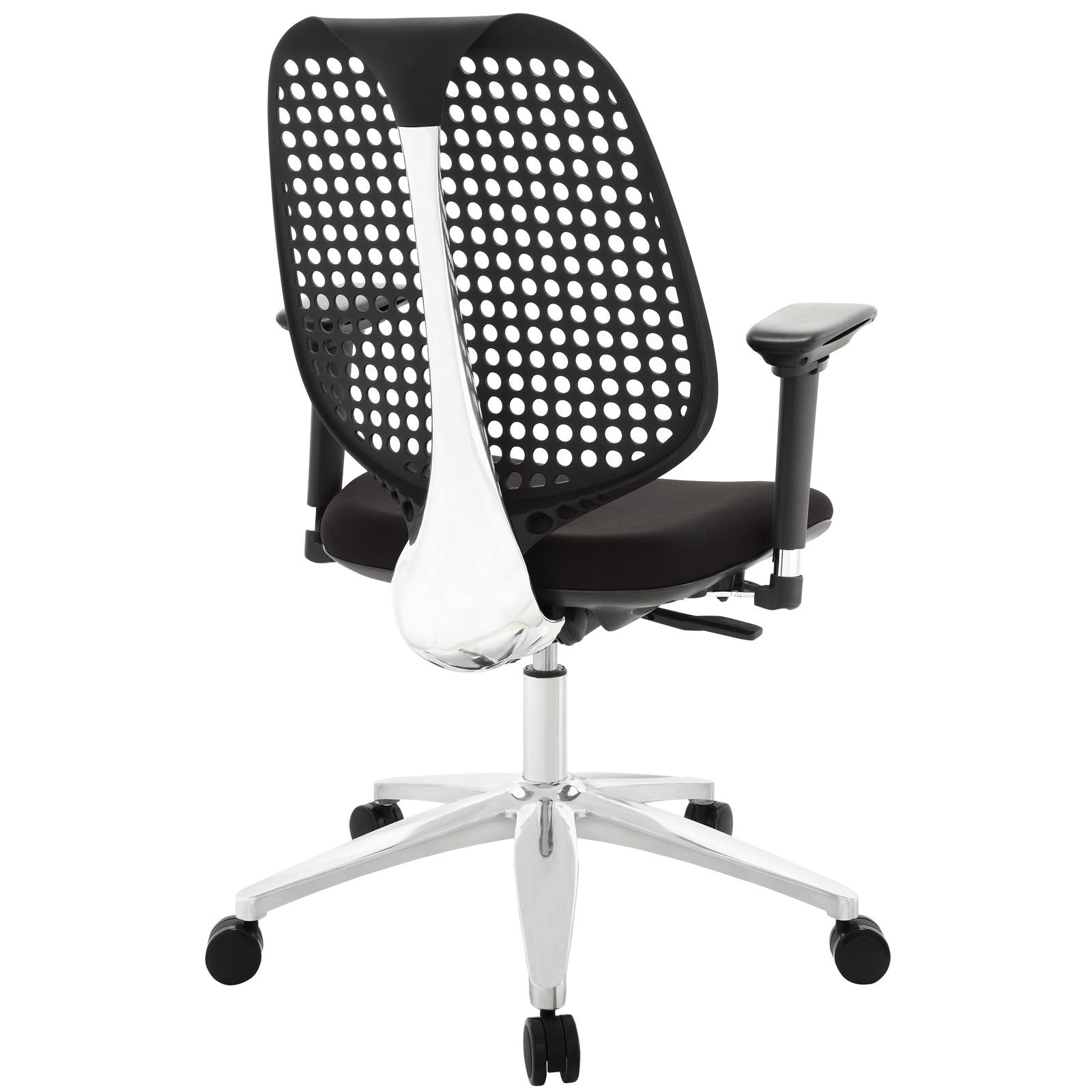 home office desk chairs | CasaFoyer Reverb Office Chair | Ergonomic Design | Adjustable Height, Tilt & Armrests | Stylish & Comfortable | Aluminum Base | Black | casafoyer.myshopify.com