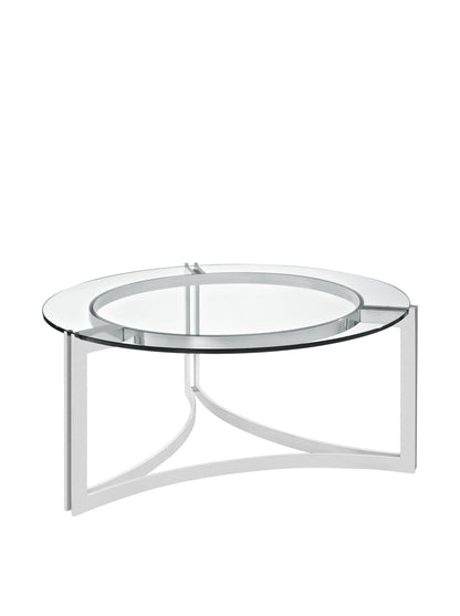 TABLE | Signet Coffee Table | Stainless Steel Frame | Tempered Glass Top | Elegant and Sophisticated Design | Perfect for Office and Home Lounges | casafoyer.myshopify.com