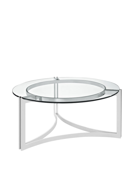TABLE | Signet Coffee Table | Stainless Steel Frame | Tempered Glass Top | Elegant and Sophisticated Design | Perfect for Office and Home Lounges | casafoyer.myshopify.com