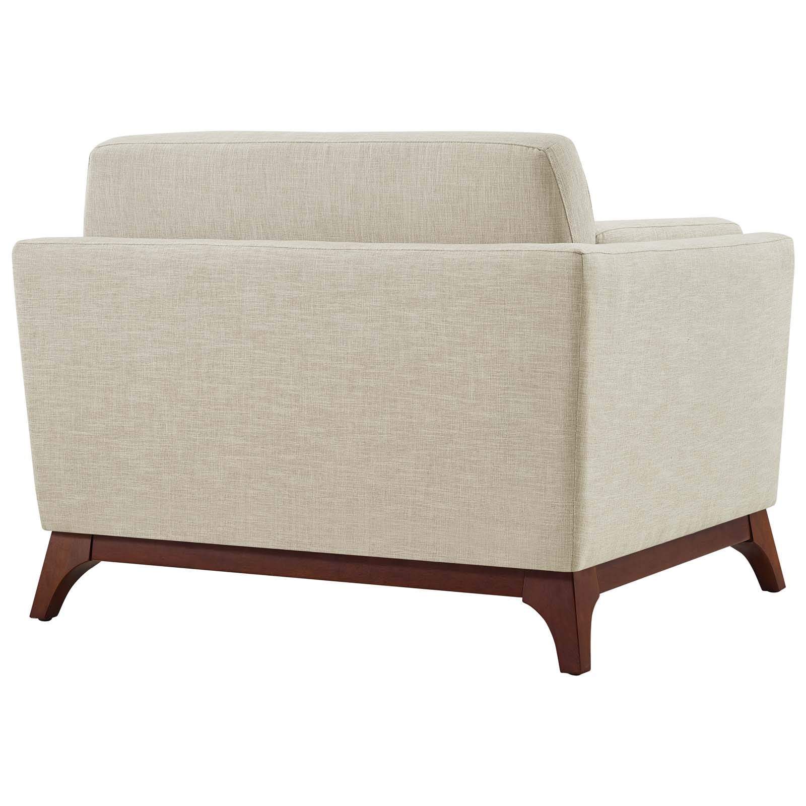 home office desk chairs | CasaFoyer Chance Upholstered Fabric Armchair | Mid-Century Charm | Modern Comfort | Soft Polyester | Dense Foam Padding | Removable Cushions | Solid Wood Frame | Low Profile Design | casafoyer.myshopify.com