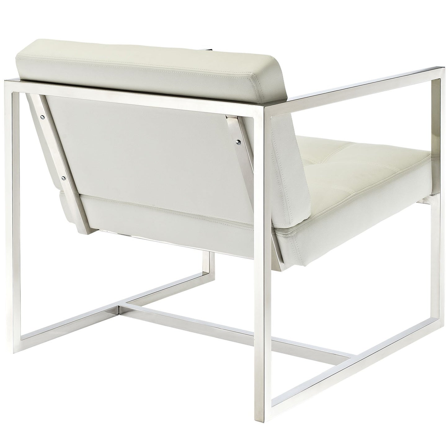 home office desk chairs | CasaFoyer Hover Modern Reception Chair | Mid-Century Design | Plush Vinyl Seat & Back | Stainless Steel Frame | Ideal for Office | Set Includes: One | casafoyer.myshopify.com