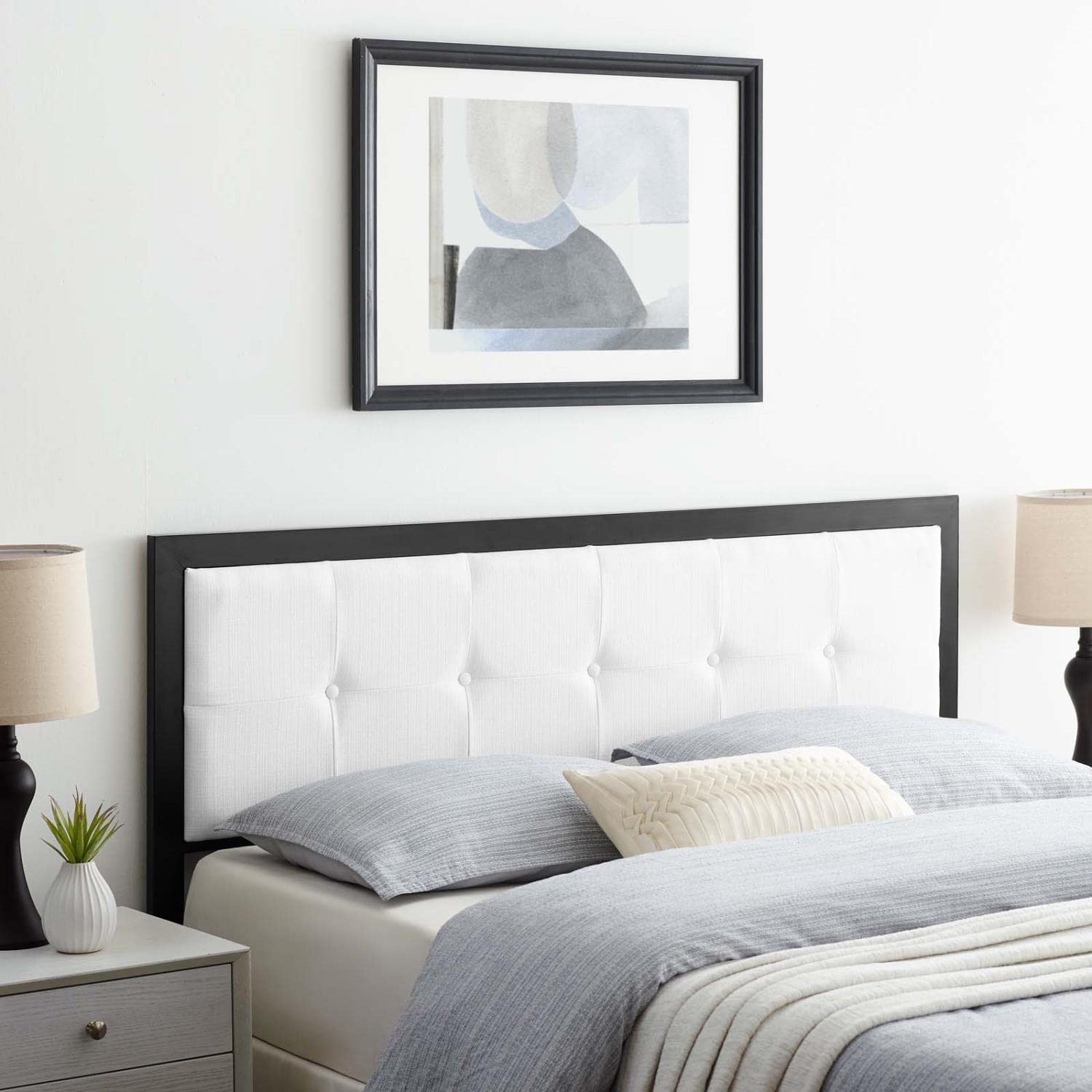 headboards | CasaFoyer Teagan Tufted Fabric Queen Headboard | Contemporary Sophistication | Plush Texture | Timeless Tufted Buttons | Exceptional Comfort | Long-Lasting Durability | casafoyer.myshopify.com
