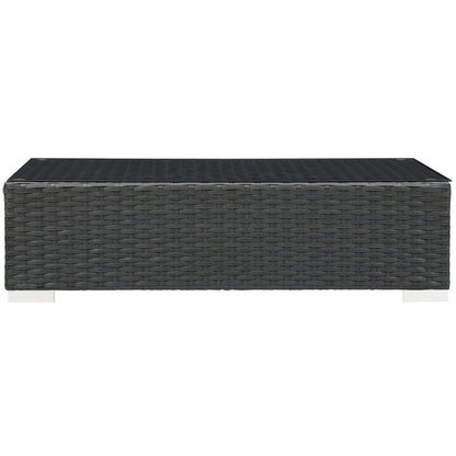 Patio Furniture Sets | Sojourn Outdoor Patio Coffee Table | Sturdy Seating | UV Protection | Synthetic Rattan Weave | Powder-Coated Aluminum Frame | Perfect for Patio, Backyard, Poolside | casafoyer.myshopify.com
