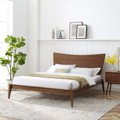 adjustable bed bases | CasaFoyer Astra Wood Full Platform Bed | Mid-Century Charm | Durable Rubberwood | Wood Grain Veneer | Sturdy Foundation | No Box Spring Needed | Assembly Required | casafoyer.myshopify.com