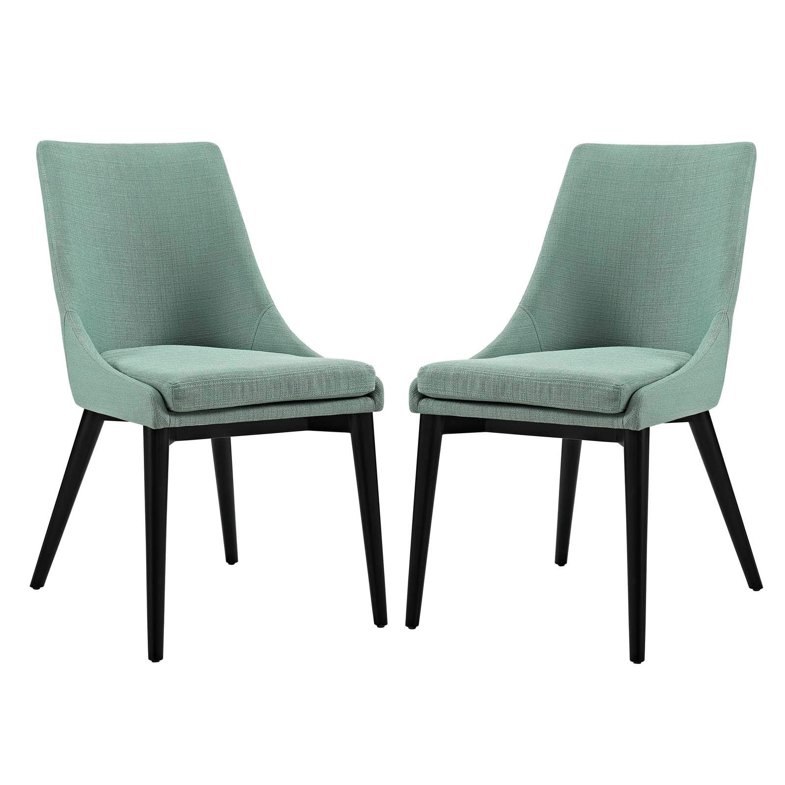 home office desk chairs | CasaFoyer Viscount Side Chair Set of 2 | Elegant Modern Design | High-Quality Fabric | Black Wood Legs | Ideal for Dining or Contemporary Decor | casafoyer.myshopify.com