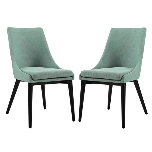 home office desk chairs | CasaFoyer Viscount Side Chair Set of 2 | Elegant Modern Design | High-Quality Fabric | Black Wood Legs | Ideal for Dining or Contemporary Decor | casafoyer.myshopify.com