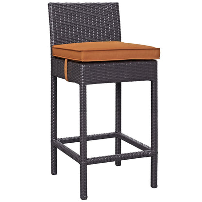 STOOL_SEATING | Lift Outdoor Patio Bar Stool Set | Wicker Rattan | Cushioned Seating | UV Resistant | All-Weather Design | Ideal for Relaxation & Outdoor Gatherings | casafoyer.myshopify.com