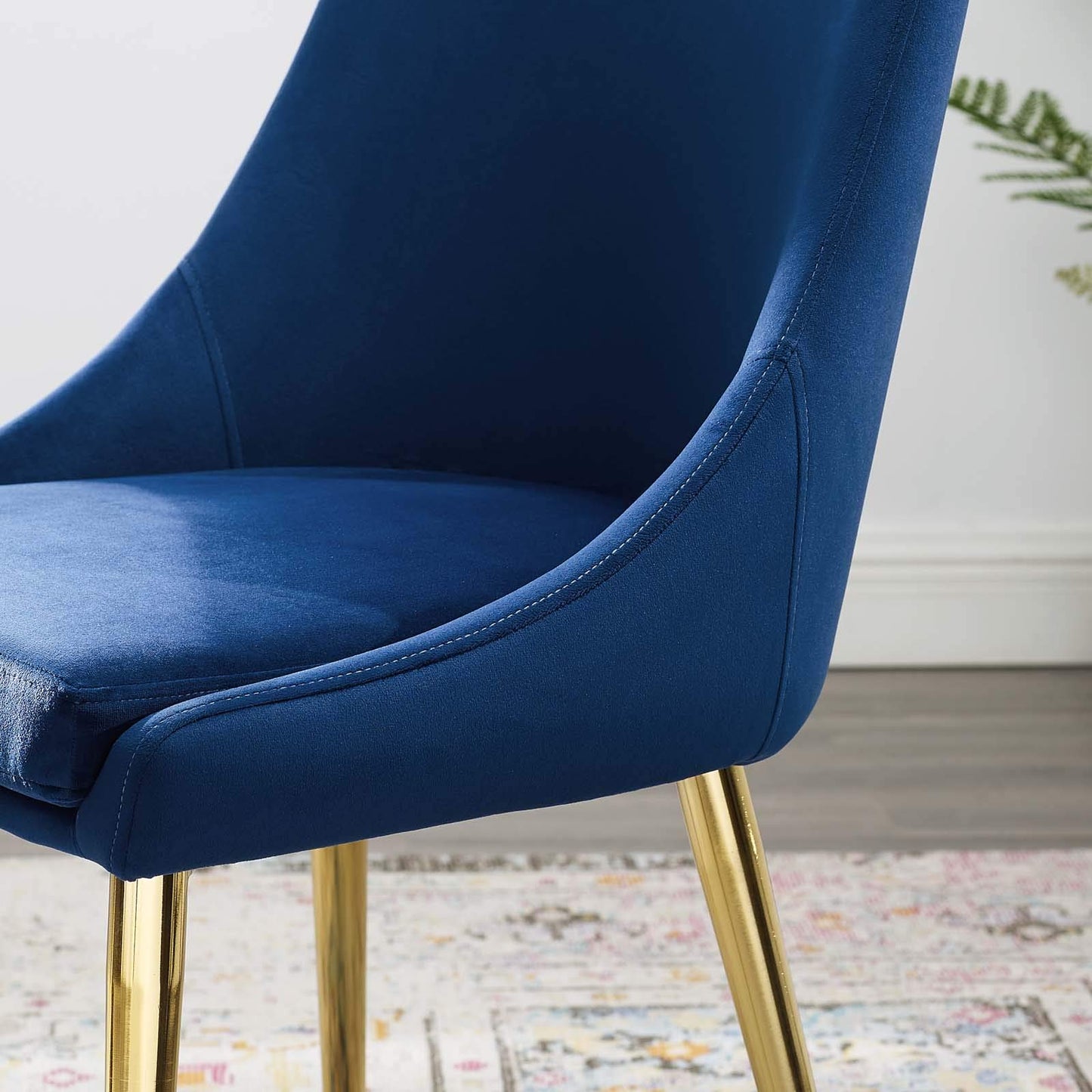 home office desk chairs | CasaFoyer Isle Dining Chair | Elegant, Comfortable, Stain-Resistant Velvet | Gold Stainless Steel Legs | Versatile Vintage Modern Style | Supports up to 300 lbs. | casafoyer.myshopify.com