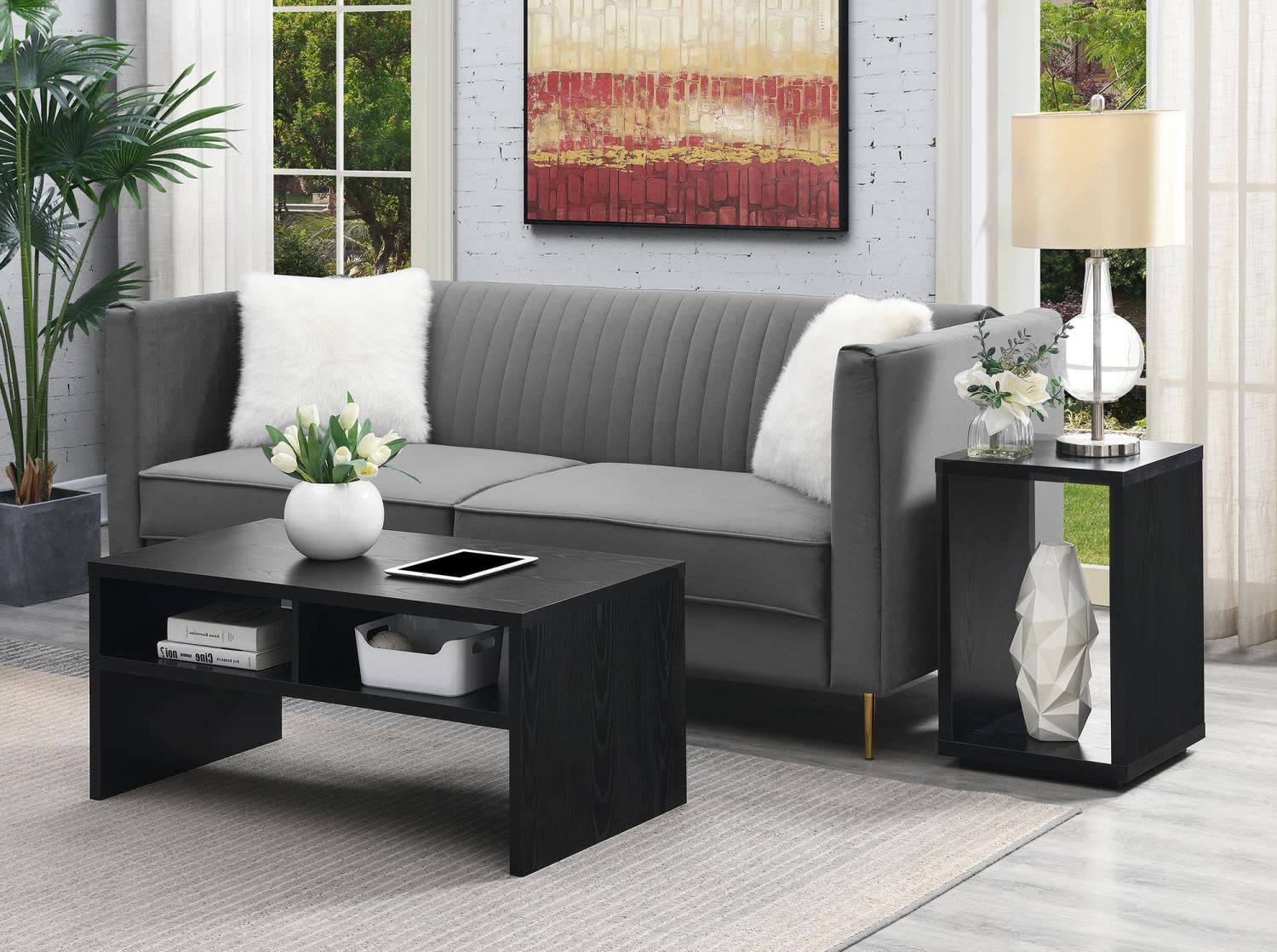 TABLE | Ergode Northfield Admiral Deluxe Coffee Table with Shelves | Sleek Design | Spacious Surface Top | Abundant Display & Storage Space | Durable Materials | Complements Contemporary Decor | casafoyer.myshopify.com
