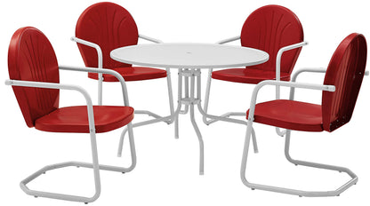 Patio Furniture Sets | Griffith Metal Outdoor Furniture Set | Nostalgic Charm, Durable & Safe | Relax in Comfort | Perfect for Outdoor Dining | casafoyer.myshopify.com