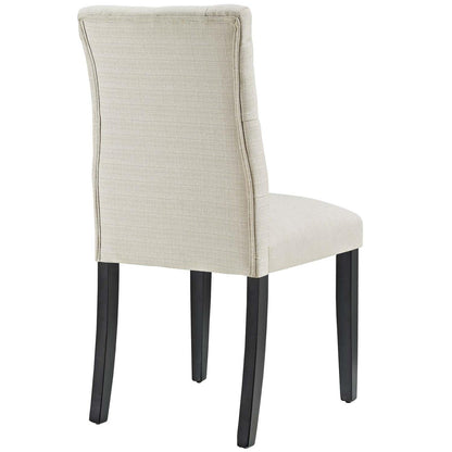 home office desk chairs | CasaFoyer Duchess Dining Chair Set of 2 | Elegant Curvy Design | Tufted Button Back | Comfortable Foam Padding | Fine Fabric Upholstery | Non-Marking Wood Legs | casafoyer.myshopify.com