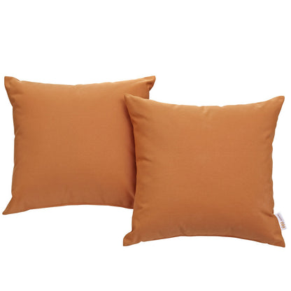 Patio Furniture Sets | Convene Outdoor Sectional Series | All-Weather Decor Pillows | Synthetic Rattan & Aluminum Frame | Patio, Backyard, Poolside | 2 Piece Set | casafoyer.myshopify.com