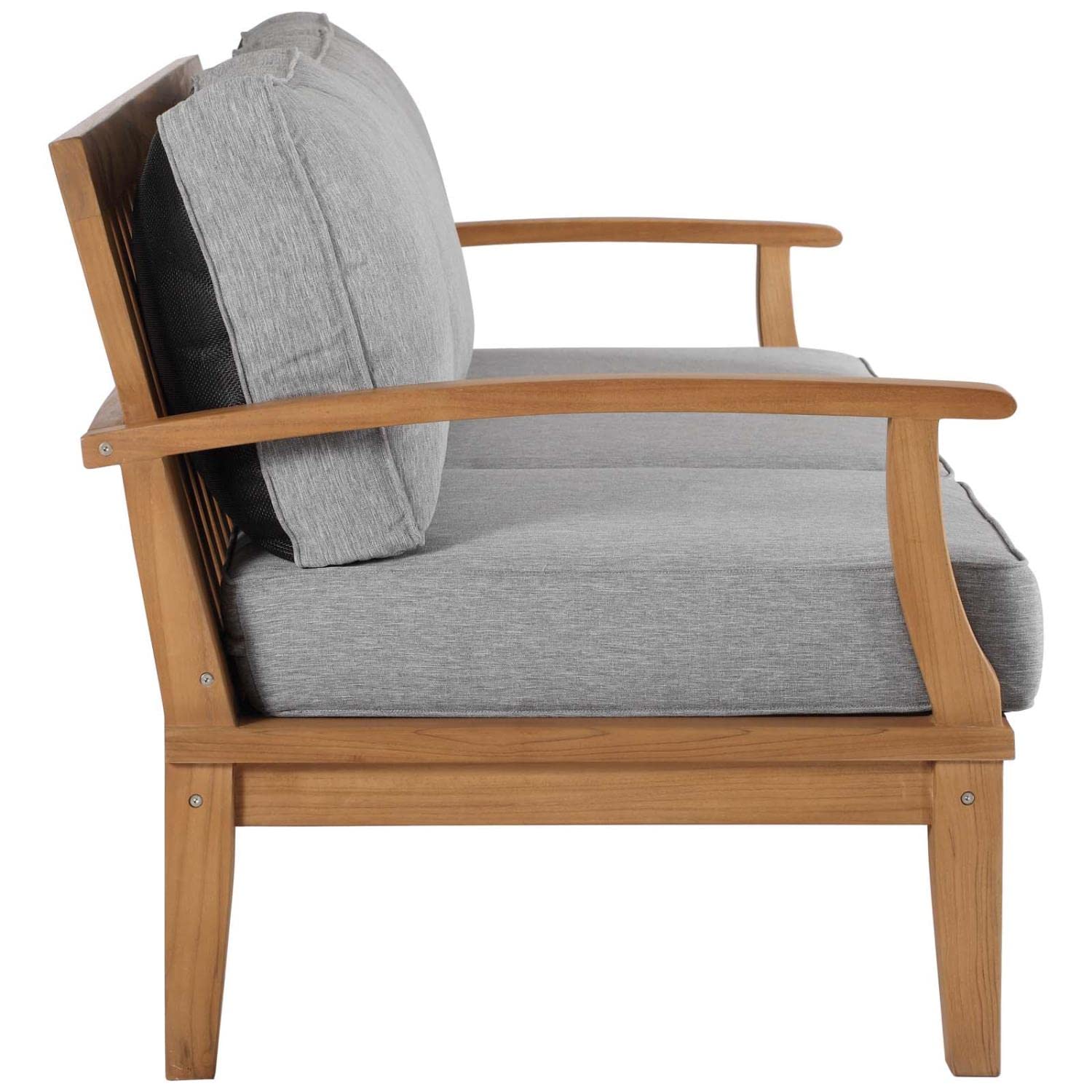sofas | CasaFoyer Marina Teak Wood Outdoor Patio Sofa | Durable & Weather-Resistant | Modern Design | Assembly Required | Includes One Sofa | casafoyer.myshopify.com