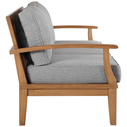 sofas | CasaFoyer Marina Teak Wood Outdoor Patio Sofa | Durable & Weather-Resistant | Modern Design | Assembly Required | Includes One Sofa | casafoyer.myshopify.com