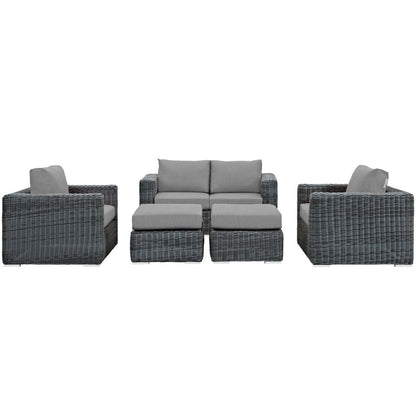 kitchen and dining room sets | CasaFoyer Summon Outdoor Patio Sectional Sofa Set | Comfortable & High-Quality | Two-Tone Rattan | Sunbrella Cushions | UV Protection | Powder-Coated Aluminum Frame | Perfect for Patio, Backyard, Poolside | casafoyer.myshopify.com