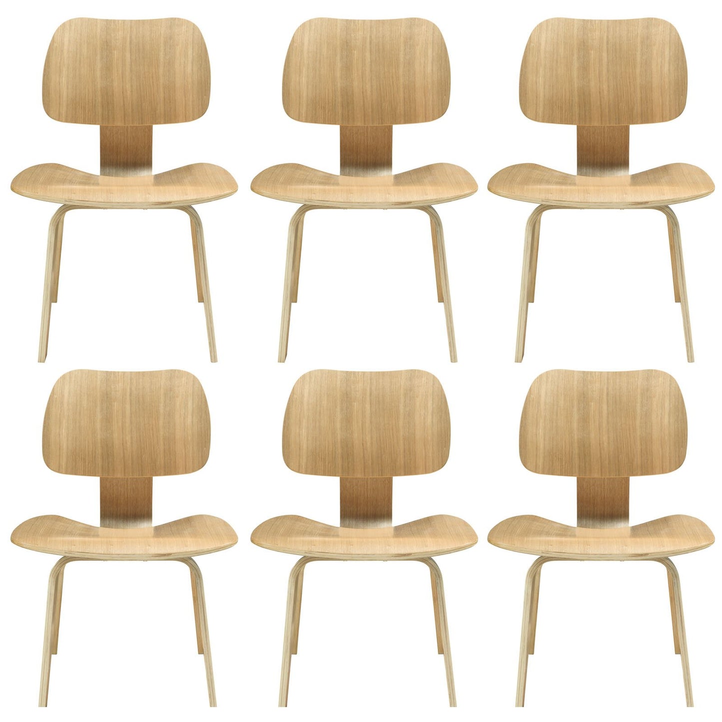 home office desk chairs | CasaFoyer Fathom Plywood Dining Chairs - Set of 6 | Natural Wood Design | Unwavering Support | Quiet Strength & Accomplishment | casafoyer.myshopify.com