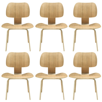 home office desk chairs | CasaFoyer Fathom Plywood Dining Chairs - Set of 6 | Natural Wood Design | Unwavering Support | Quiet Strength & Accomplishment | casafoyer.myshopify.com