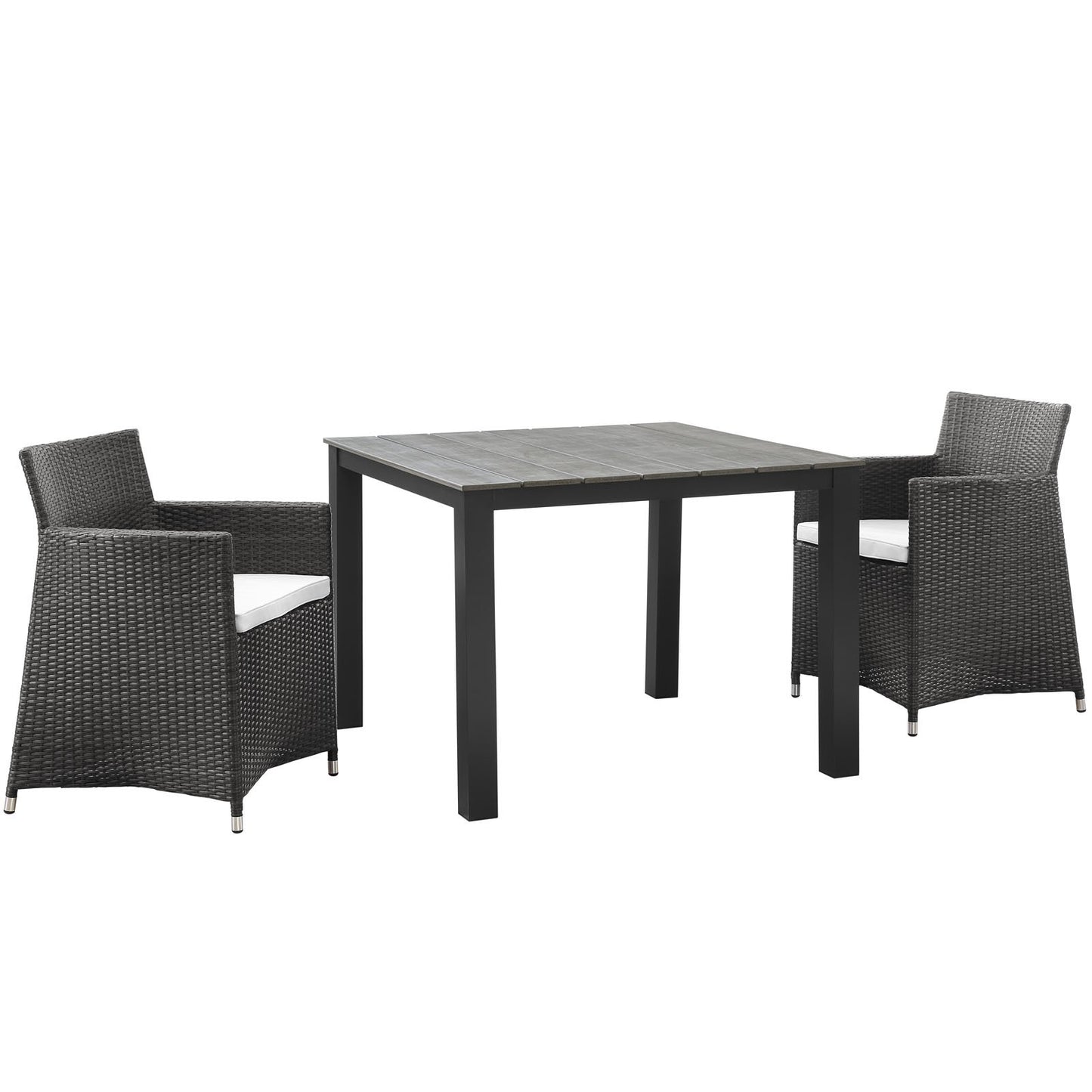 Dining Table | Junction Outdoor Patio Dining Furniture Set | Stylish, Durable, Weather-resistant | Includes Table & 2 Chairs | Perfect for Contemporary Outdoor Spaces | casafoyer.myshopify.com
