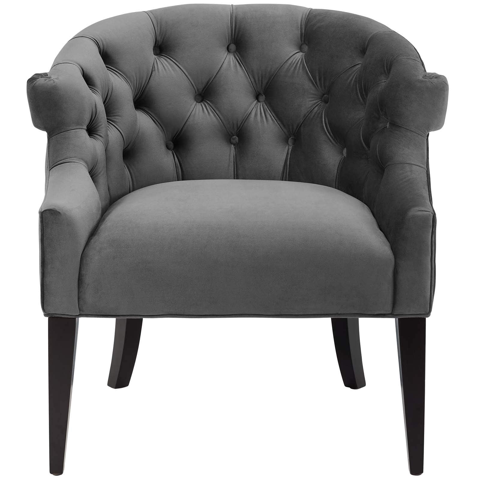 home office desk chairs | CasaFoyer Precept Accent Armchair | Luxury & Sophistication | Stain-Resistant Velvet | Deep Button Tufting | Premium Seating | Birch Wood Legs | casafoyer.myshopify.com