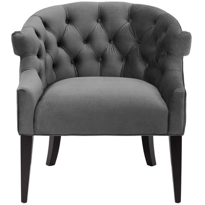 home office desk chairs | CasaFoyer Precept Accent Armchair | Luxury & Sophistication | Stain-Resistant Velvet | Deep Button Tufting | Premium Seating | Birch Wood Legs | casafoyer.myshopify.com