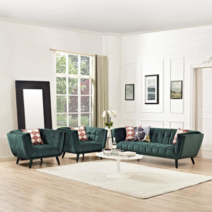 kitchen and dining room sets | CasaFoyer Bestow Performance Velvet Living Room Set | Luxurious | Stain-Resistant | Button Tufted | Deep Seats | Includes Sofa & Armchairs | Ideal for Modern Farmhouse or Contemporary Decor | casafoyer.myshopify.com