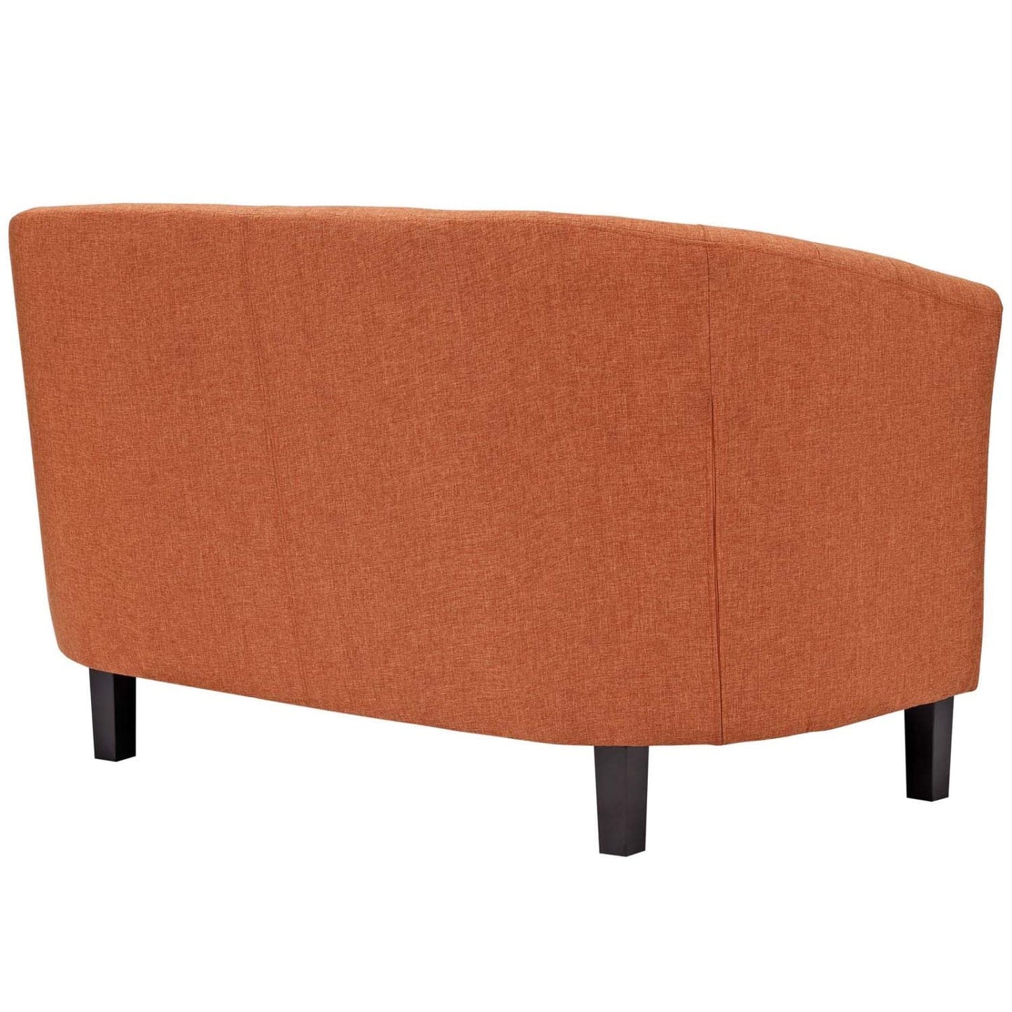 sofas | CasaFoyer Prospect Chesterfield Loveseat | Timeless Luxury | Modern Design | Button Tufting | Espresso Legs | Foam Padding | Polyester Fabric | Orange | casafoyer.myshopify.com