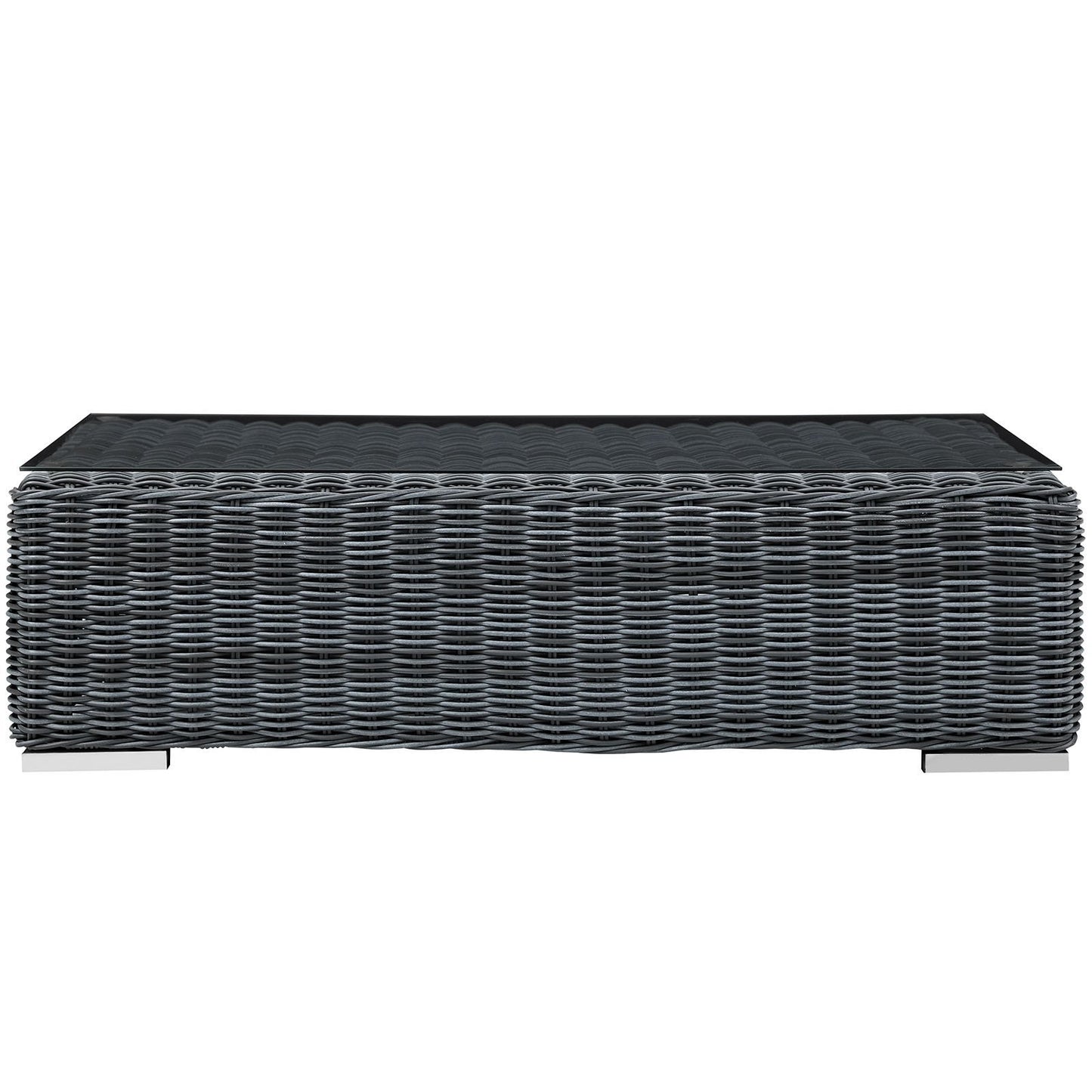 Patio Furniture Sets | Summon Outdoor Patio Coffee Table | Ultimate Comfort & Quality | Durable UV-Resistant Rattan Weave | Powder-Coated Aluminum Frame | Sleek Contemporary Design | Ideal for Patio, Backyard, Poolside Gathering | casafoyer.myshopify.com