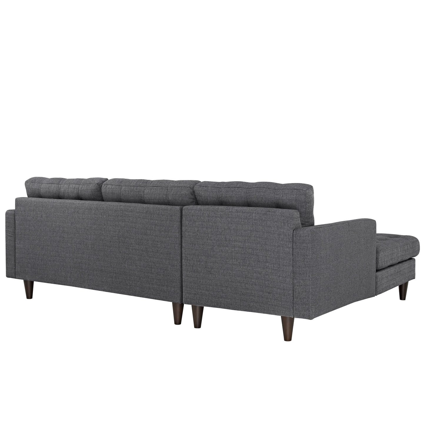 sofas | CasaFoyer Empress Left-Arm Sectional Sofa | Exquisite Design | Tufted Buttons | Luxurious Cushions | Elegant Armrests | Gray | casafoyer.myshopify.com