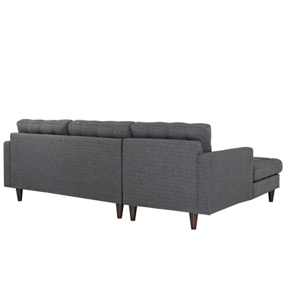 sofas | CasaFoyer Empress Left-Arm Sectional Sofa | Exquisite Design | Tufted Buttons | Luxurious Cushions | Elegant Armrests | Gray | casafoyer.myshopify.com