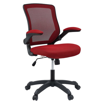 home office desk chairs | CasaFoyer Veer Mesh Office Chair | Ultimate Comfort & Functionality | Breathable Back & Padded Seat | 90-Degree Rotating Armrests | Tilt & Tension Control | One-Touch Pneumatic Lift | Dual-Wheel Casters | Red | casafoyer.myshopify.com