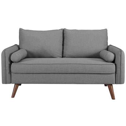 sofas | CasaFoyer Revive Loveseat | Vibrant & Inviting Living Space Upgrade | Comfortable & Stylish Design | Bolster Pillows | Soft Fabric Upholstery | Splayed Wood Legs | Convenient Delivery | Lounge in Style | casafoyer.myshopify.com