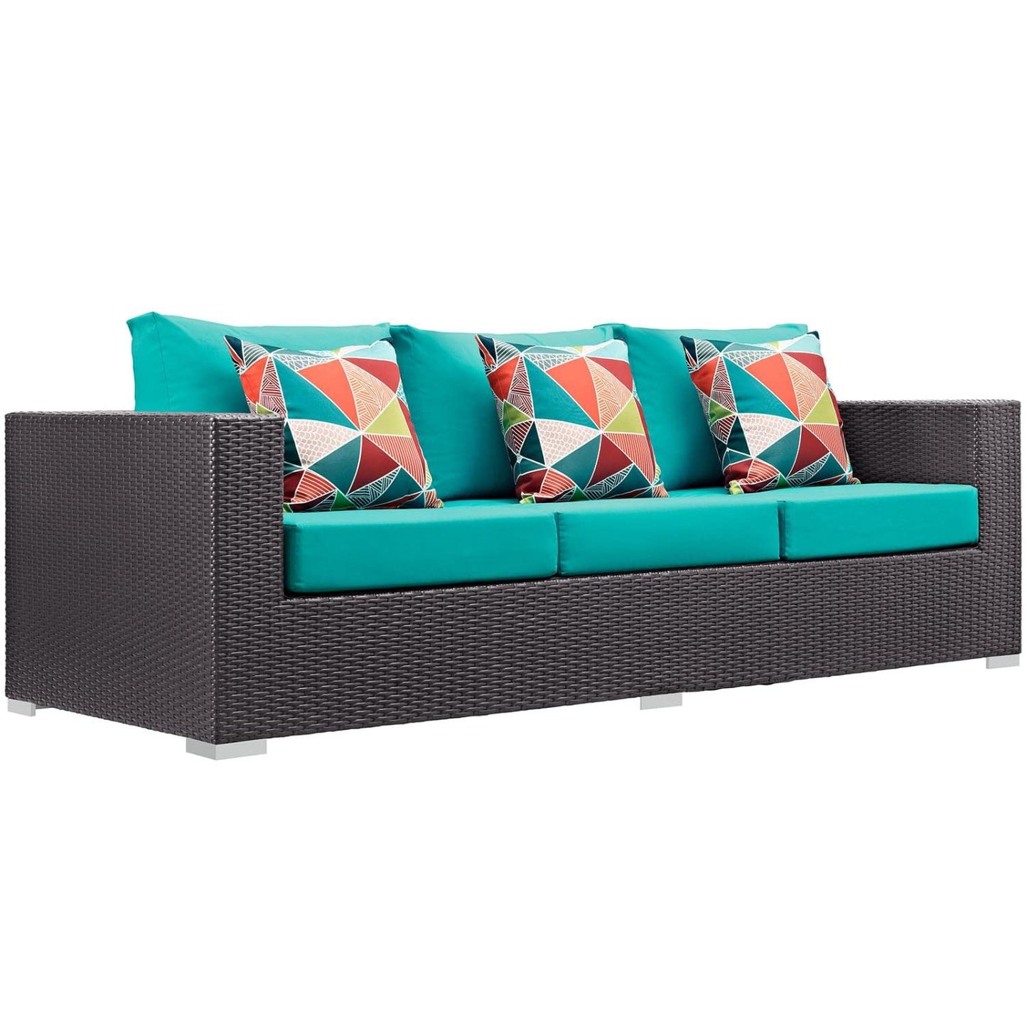kitchen and dining room sets | CasaFoyer Convene Outdoor Sectional Set | Rattan Weave | Aluminum Frame | Weather-Resistant Cushions | Patio, Backyard, Poolside Furniture | casafoyer.myshopify.com