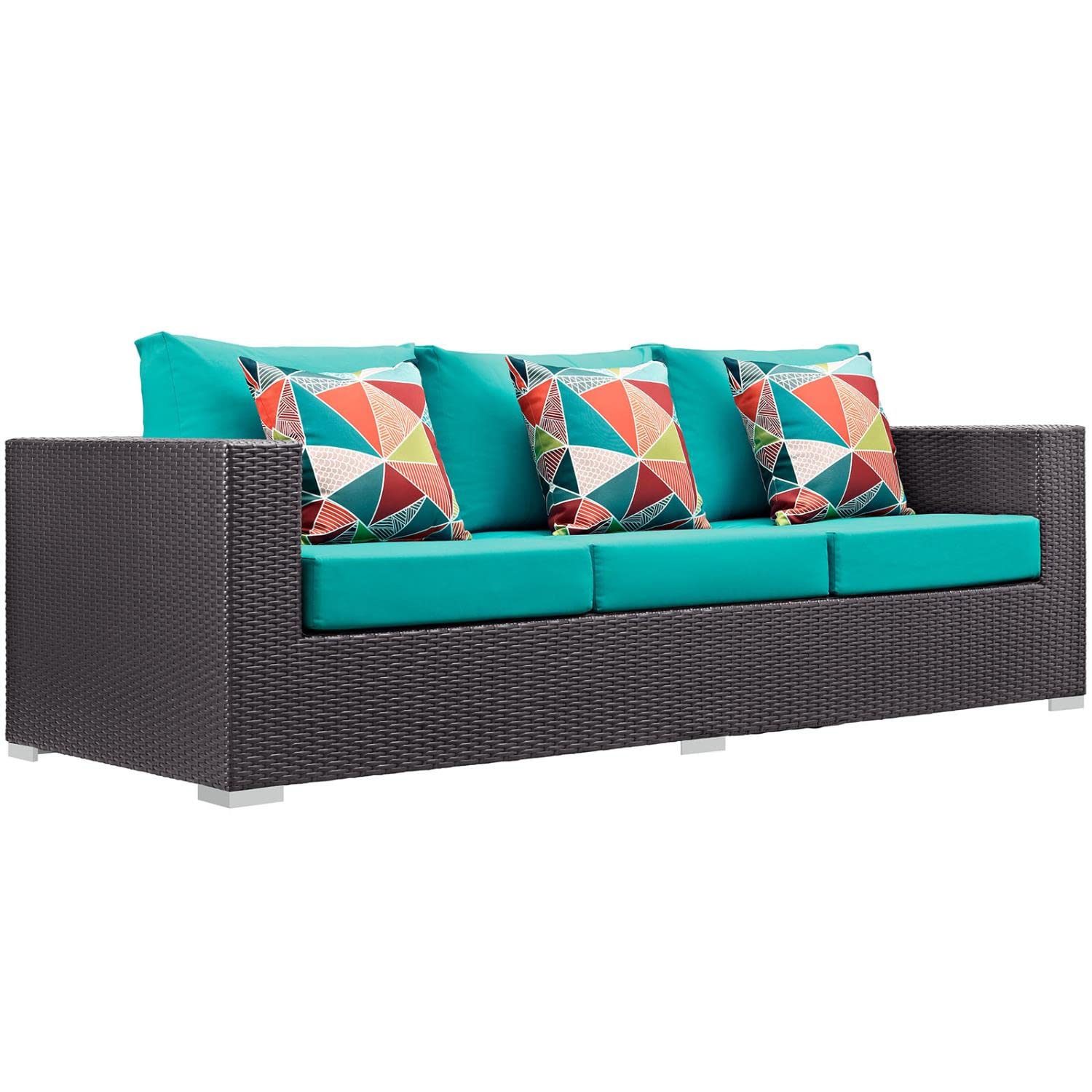 kitchen and dining room sets | CasaFoyer Convene Outdoor Sectional Set | Rattan Weave | Aluminum Frame | Weather-Resistant Cushions | Patio, Backyard, Poolside Furniture | casafoyer.myshopify.com