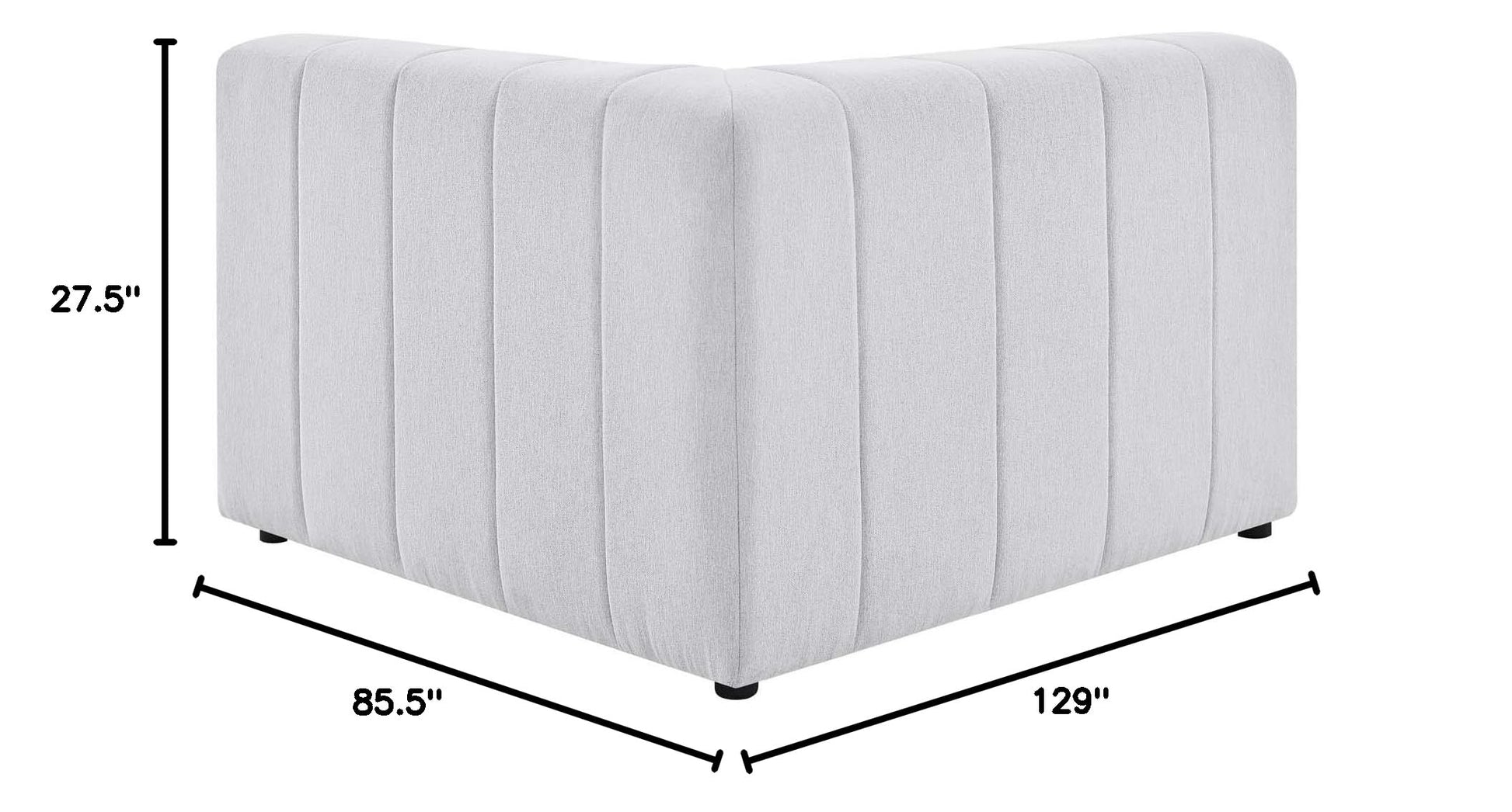 sofas | CasaFoyer Bartlett Upholstered Fabric 4-Piece Sectional Sofa | Ultimate Comfort & Relaxation | Retro Modern Style | Dense Foam Padding | Solid Wood Frame | Ivory | casafoyer.myshopify.com