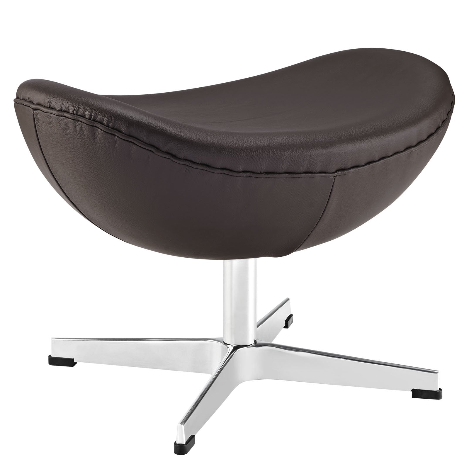 ottomans | CasaFoyer Glove Ottoman in Leather | Flawless Balance & Elegance | Genuine Leather | Wing Tips | Amorphous Shape | High Design Standards | Style & Comfort | Brown | casafoyer.myshopify.com