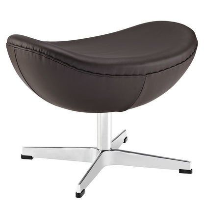 ottomans | CasaFoyer Glove Ottoman in Leather | Flawless Balance & Elegance | Genuine Leather | Wing Tips | Amorphous Shape | High Design Standards | Style & Comfort | Brown | casafoyer.myshopify.com