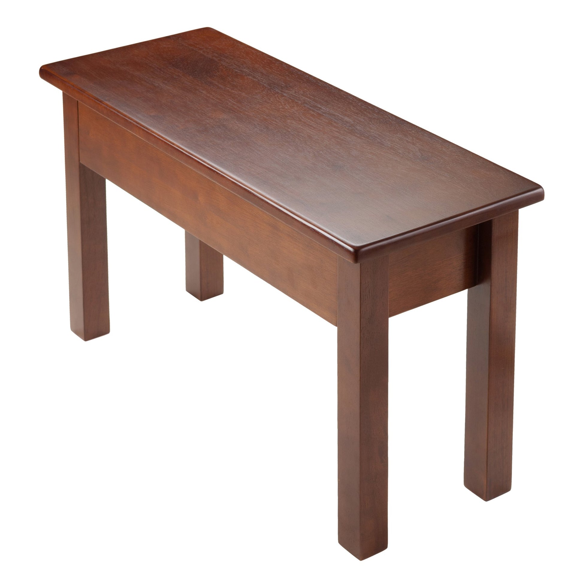 BENCH | Ergode Emmett Bench | Versatile Furniture with Seat Storage | Walnut Finish | Entryway, Mudroom, Desk or Table Seating | 29.9W x 12D x 17.4H | casafoyer.myshopify.com
