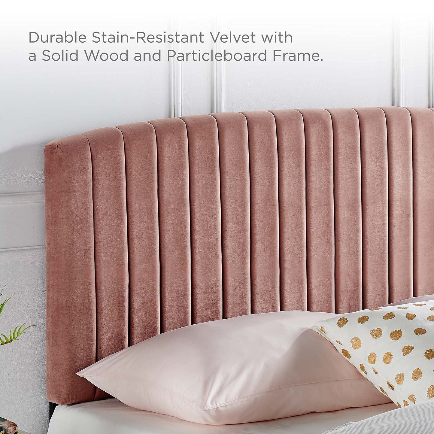 headboards | CasaFoyer Rebecca King/California King Channel Tufted Performance Velvet Upholstered Headboard | Elegant, Durable, Customizable | casafoyer.myshopify.com