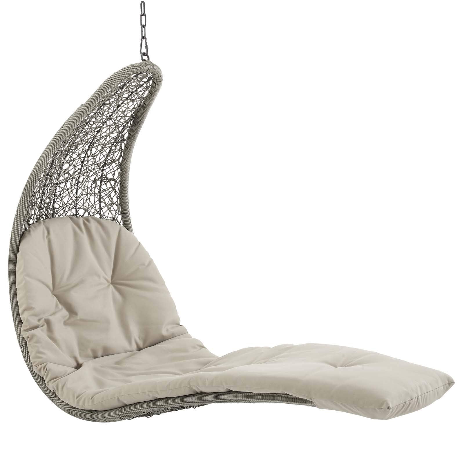 executive chairs | CasaFoyer Outdoor Patio Hanging Chaise Lounge Swing Chair | Modern Design | All-Weather Cushion | Sturdy Steel Frame | Perfect for Patio, Backyard, Porch, Poolside | Includes Stand and Chain | 264 lbs Weight Capacity | casafoyer.myshopify.com