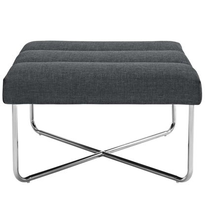 ottomans | CasaFoyer Reach Lounge Chair & Ottoman Set | Plush Cushions | Headrest Support | Polished Steel Base | Ideal for Modern Living Rooms | Includes 1 Ottoman | casafoyer.myshopify.com