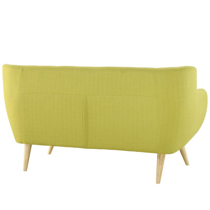 home office desk chairs | Remark Loveseat: Exquisite Comfort & Style | Mid-Century Inspired Legs | Polyester Upholstery with Fine Stitched Buttons | Elevate Your Living Room Décor | casafoyer.myshopify.com