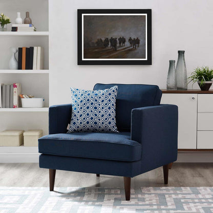 home office desk chairs | CasaFoyer Agile Armchair | Versatile & Stylish Home Decor | Mid-Century, Contemporary & Modern Styles | Comfortable Foam Cushions | Removable & Machine-Washable Covers | Sturdy & Accommodating | Blue | casafoyer.myshopify.com