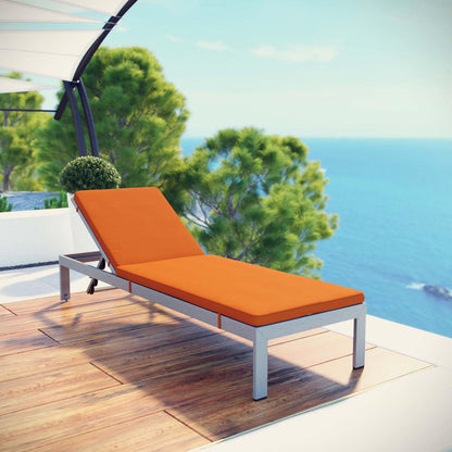 Chair | Shore Outdoor Patio Chaise Lounge Chair | Durable Aluminum Frame | Easy Assembly | Clear Wheels for Mobility | Non-Marking Foot Caps | Comfortable & Versatile | Includes Cushions | casafoyer.myshopify.com