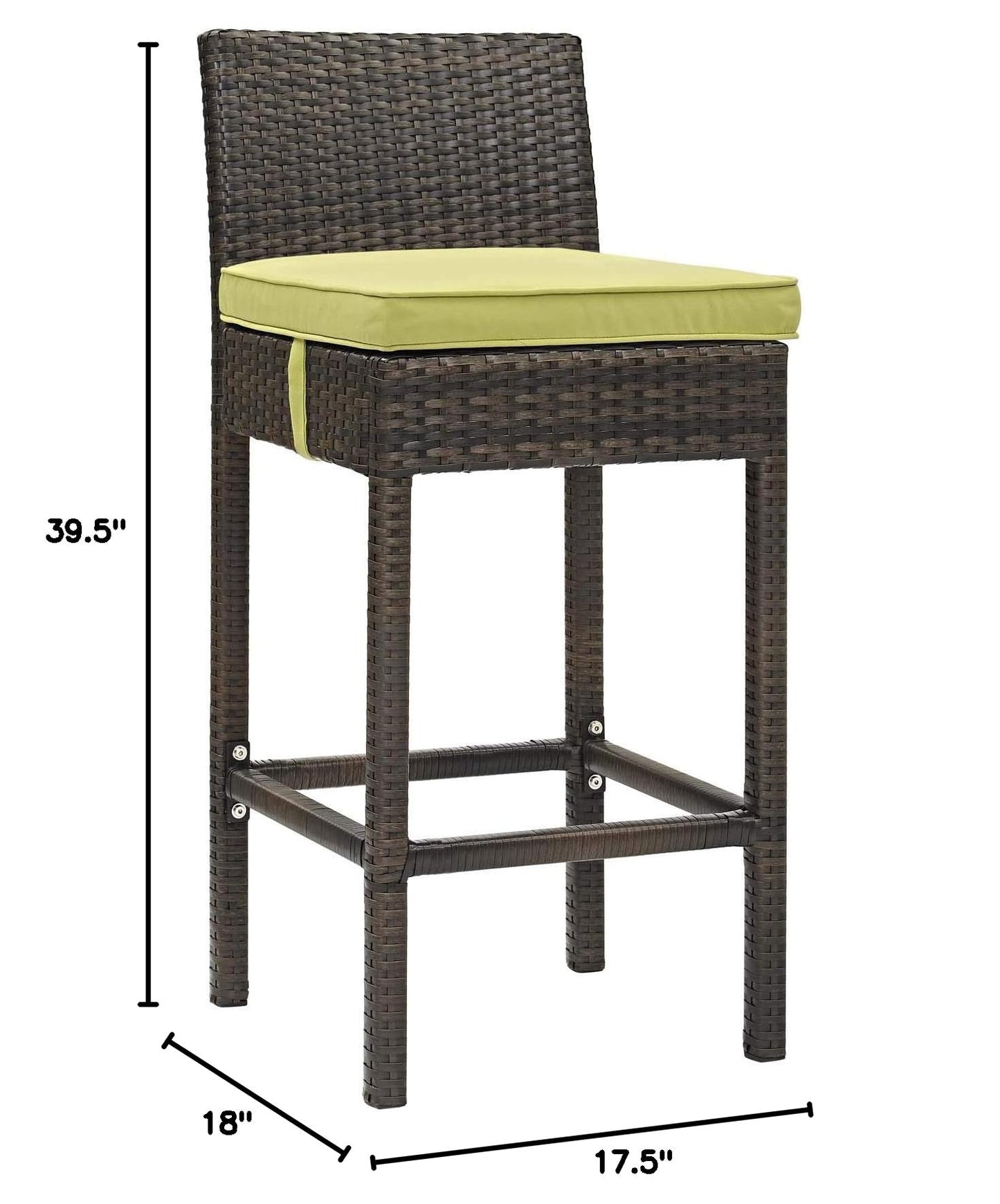 home office desk chairs | CasaFoyer Conduit Outdoor Patio Bar Stool | Stylish & Durable Wicker Rattan Design | Weatherproof & Comfortable | Perfect for Outdoor Dining & Entertaining | casafoyer.myshopify.com